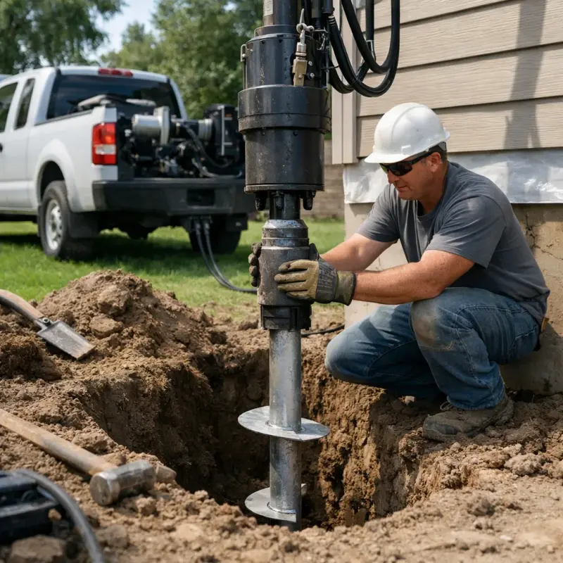 Helical Pier Installation West Orange
